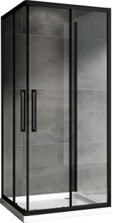 Душевой уголок ABBER Schwarzer Diamant 90x90см чёрный AG02090BH-S90B